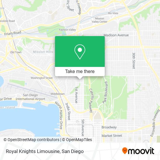 Royal Knights Limousine map