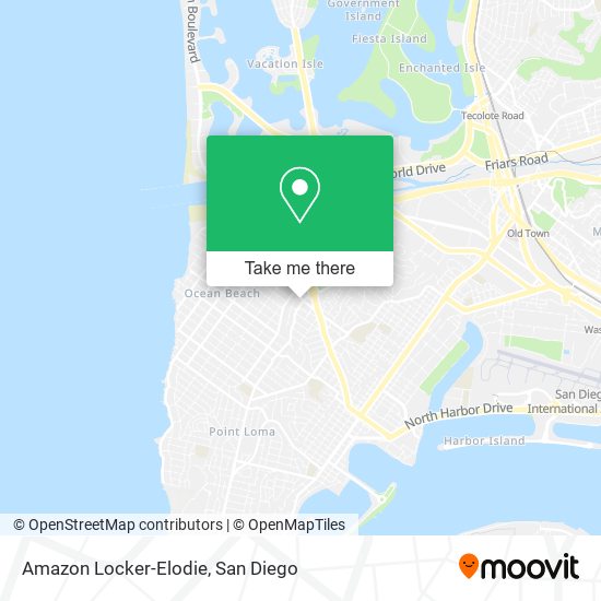 Mapa de Amazon Locker-Elodie