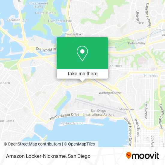 Mapa de Amazon Locker-Nickname