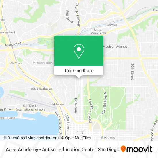 Mapa de Aces Academy - Autism Education Center