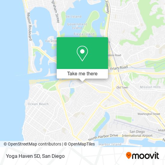 Mapa de Yoga Haven SD