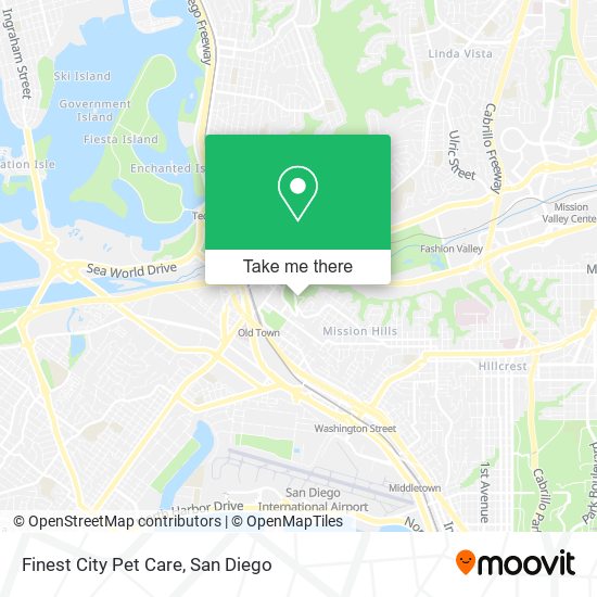 Mapa de Finest City Pet Care