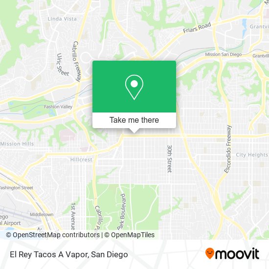 El Rey Tacos A Vapor map
