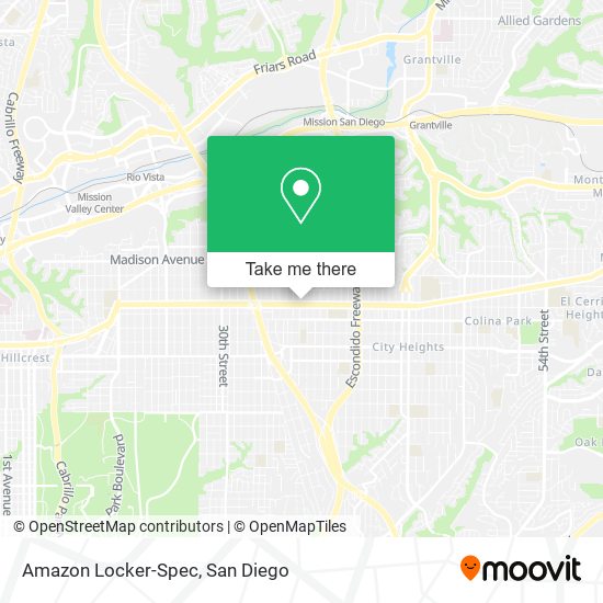 Mapa de Amazon Locker-Spec