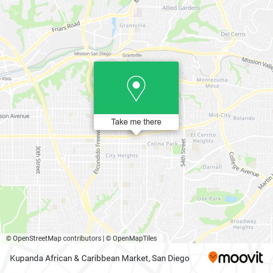 Kupanda African & Caribbean Market map