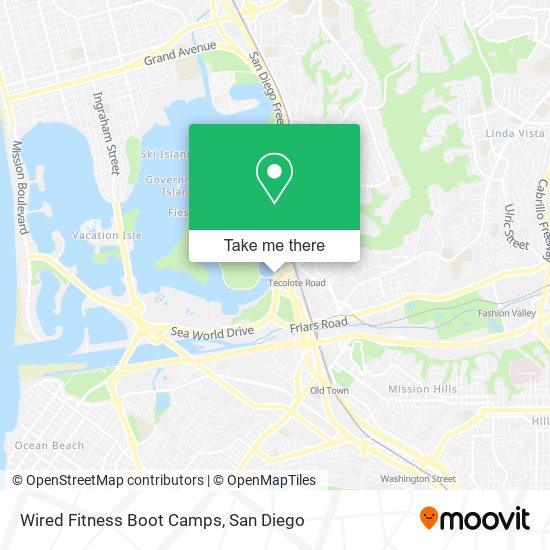 Mapa de Wired Fitness Boot Camps