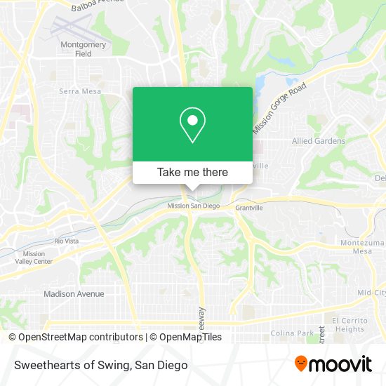 Mapa de Sweethearts of Swing