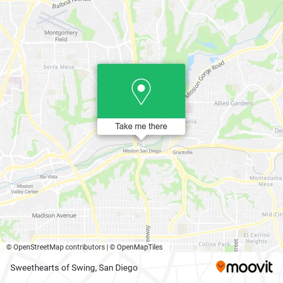 Sweethearts of Swing map