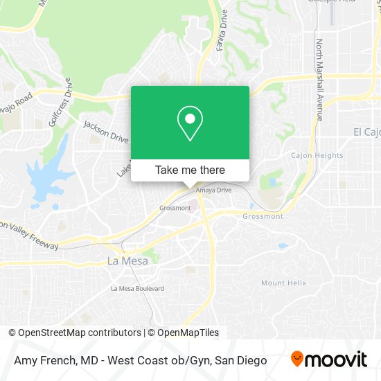 Mapa de Amy French, MD - West Coast ob / Gyn