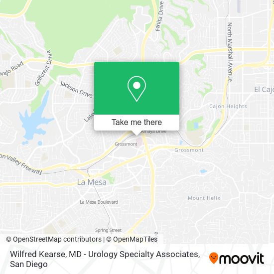 Mapa de Wilfred Kearse, MD - Urology Specialty Associates