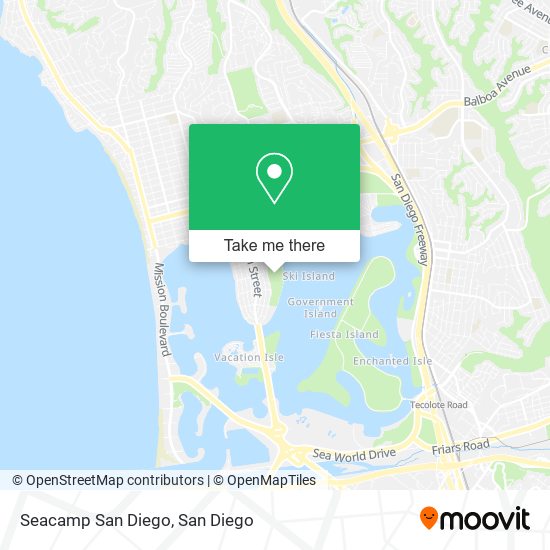 Mapa de Seacamp San Diego