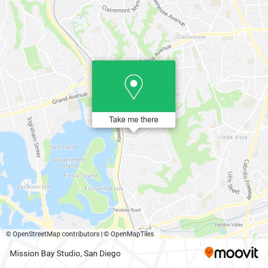 Mission Bay Studio map