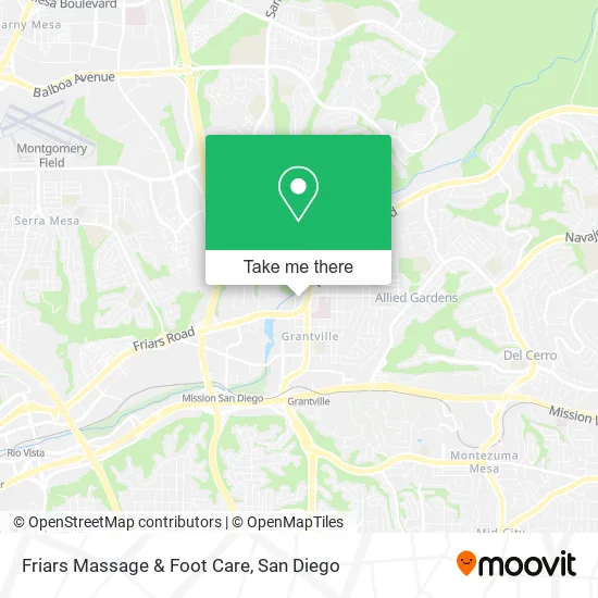 Friars Massage & Foot Care map