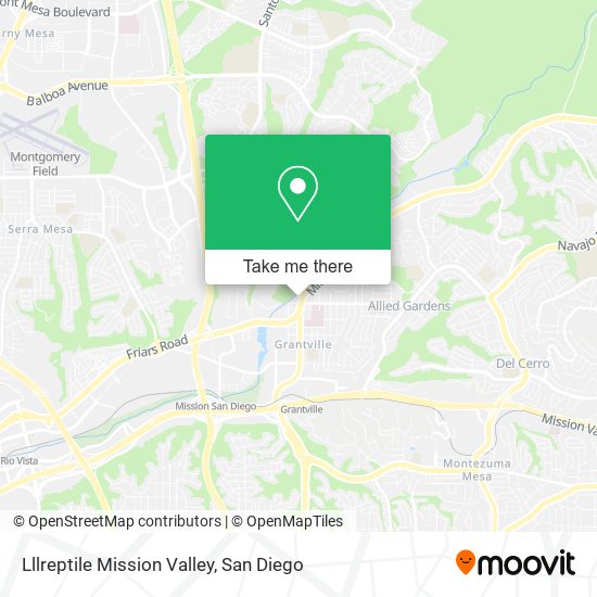Lllreptile Mission Valley map