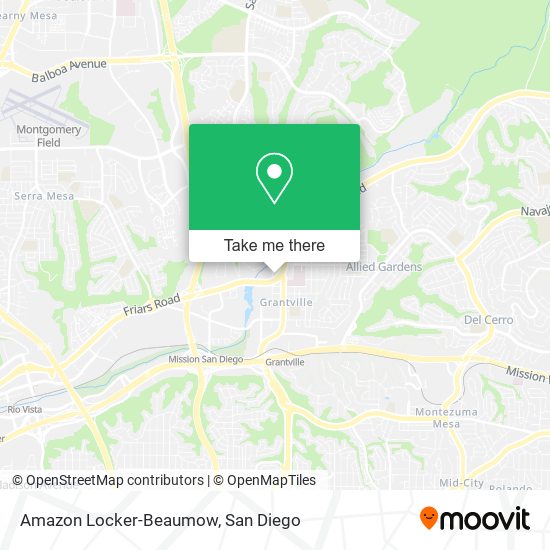 Amazon Locker-Beaumow map