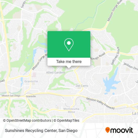 Sunshines Recycling Center map