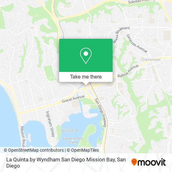 Mapa de La Quinta by Wyndham San Diego Mission Bay