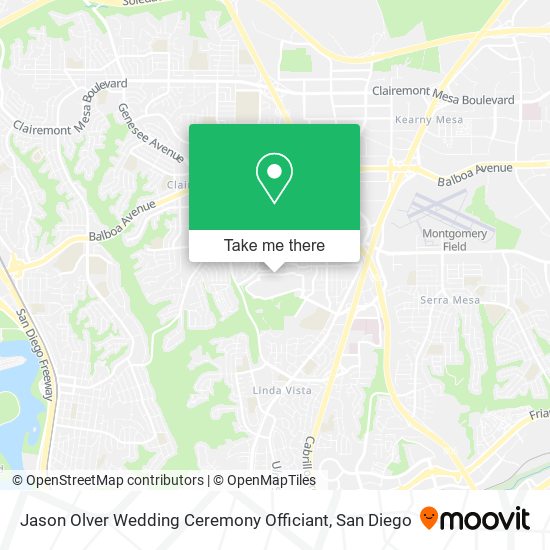 Mapa de Jason Olver Wedding Ceremony Officiant