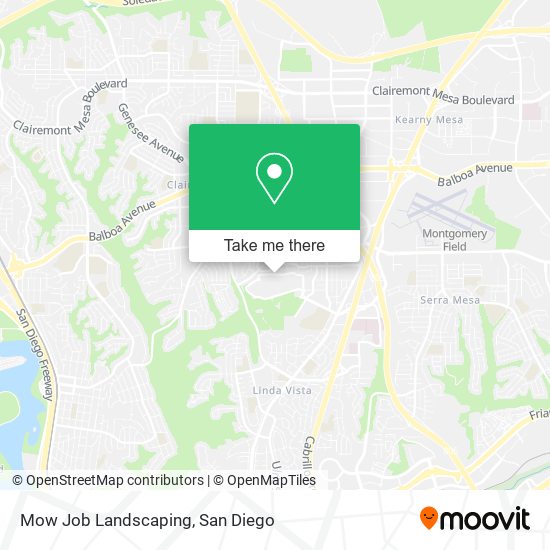 Mow Job Landscaping map