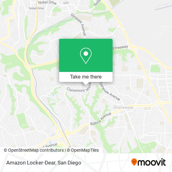 Mapa de Amazon Locker-Dear