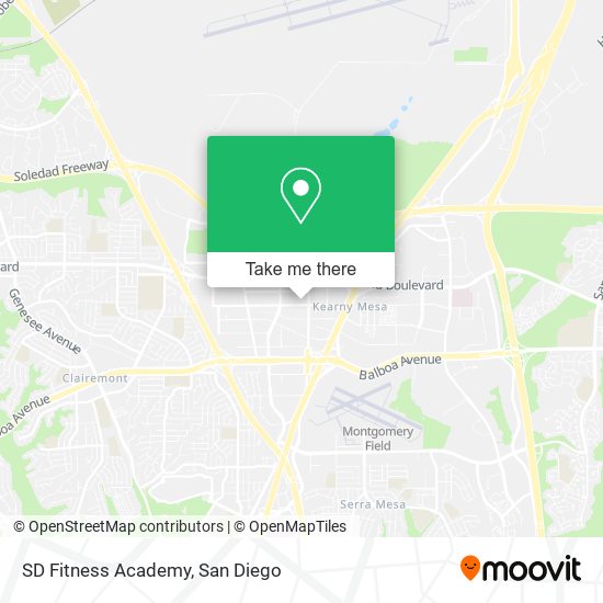 SD Fitness Academy map