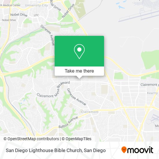 Mapa de San Diego Lighthouse Bible Church