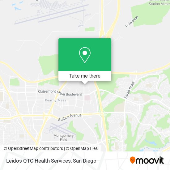 Mapa de Leidos QTC Health Services