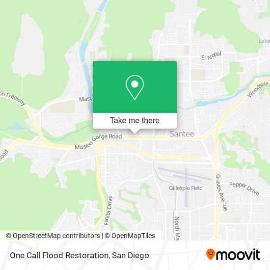 Mapa de One Call Flood Restoration