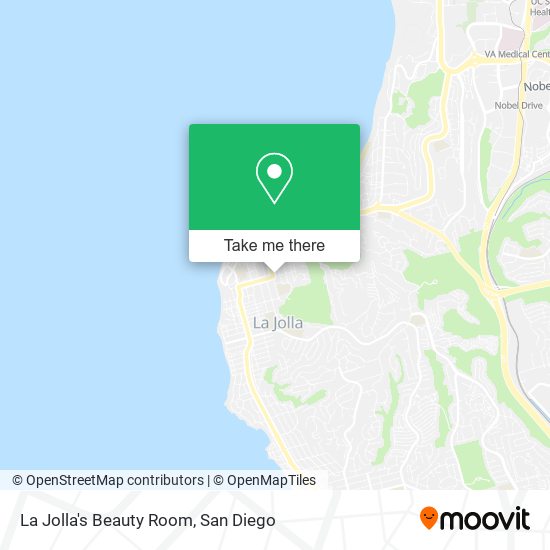 La Jolla's Beauty Room map