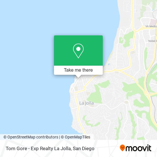 Mapa de Tom Gore - Exp Realty La Jolla