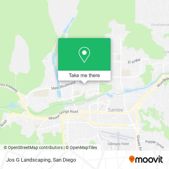 Jos G Landscaping map