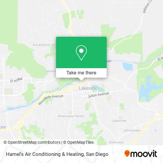 Mapa de Hamel's Air Conditioning & Heating