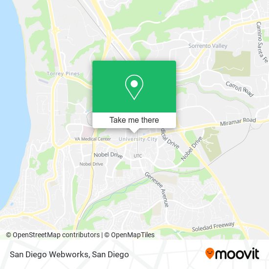 Mapa de San Diego Webworks