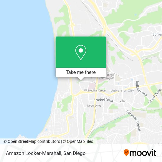 Mapa de Amazon Locker-Marshall