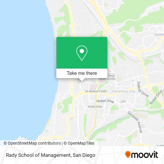 Mapa de Rady School of Management