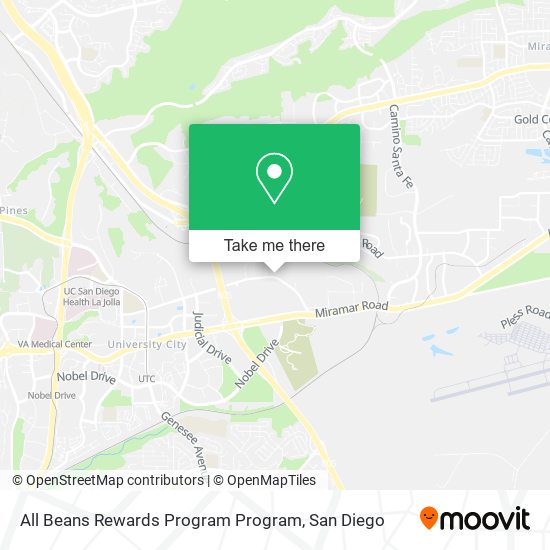 Mapa de All Beans Rewards Program Program