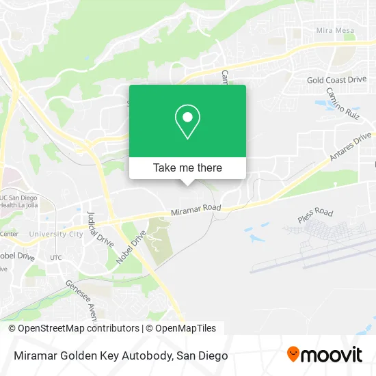 Miramar Golden Key Autobody map