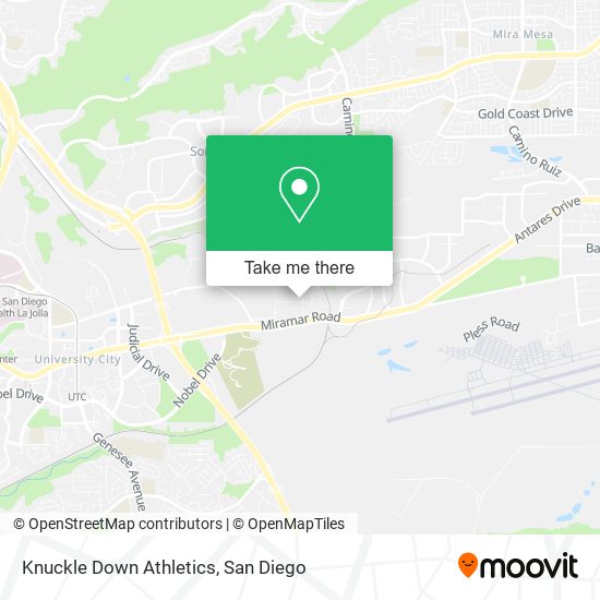 Knuckle Down Athletics map