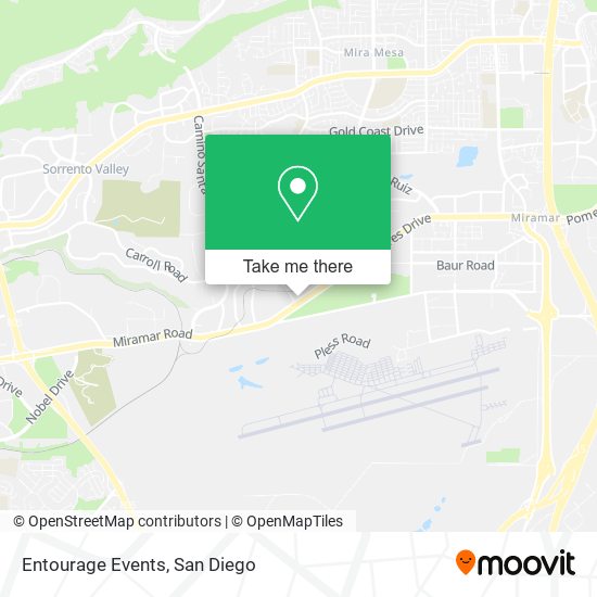 Mapa de Entourage Events