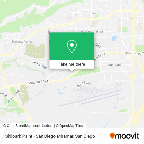 Mapa de Shilpark Paint - San Diego Miramar