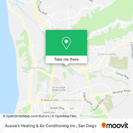 Aussie's Heating & Air Conditioning Inc. map