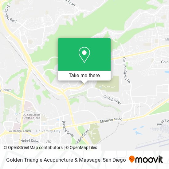 Golden Triangle Acupuncture & Massage map