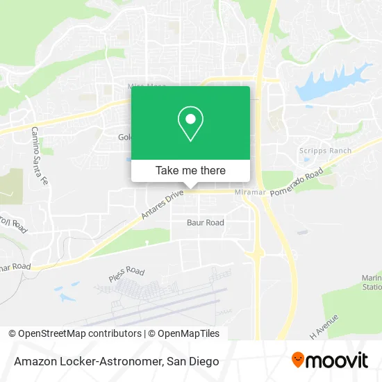 Mapa de Amazon Locker-Astronomer