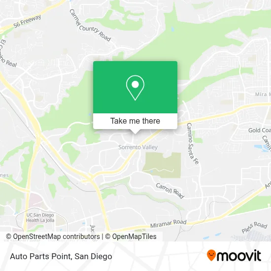 Auto Parts Point map