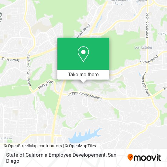 State of California Employee Developement map