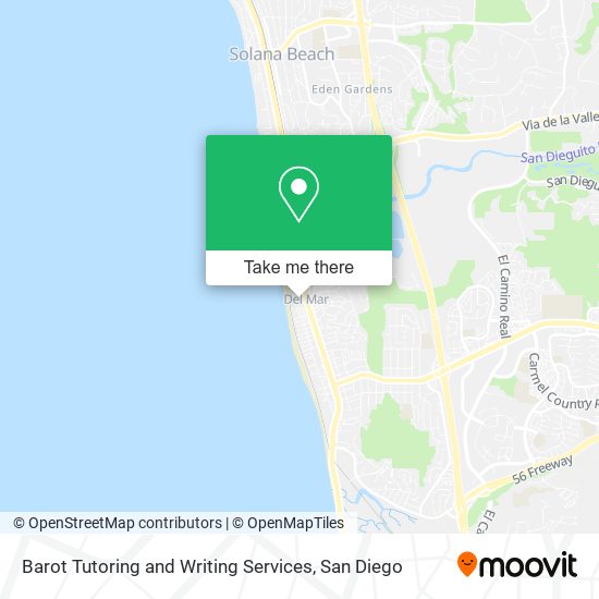 Mapa de Barot Tutoring and Writing Services