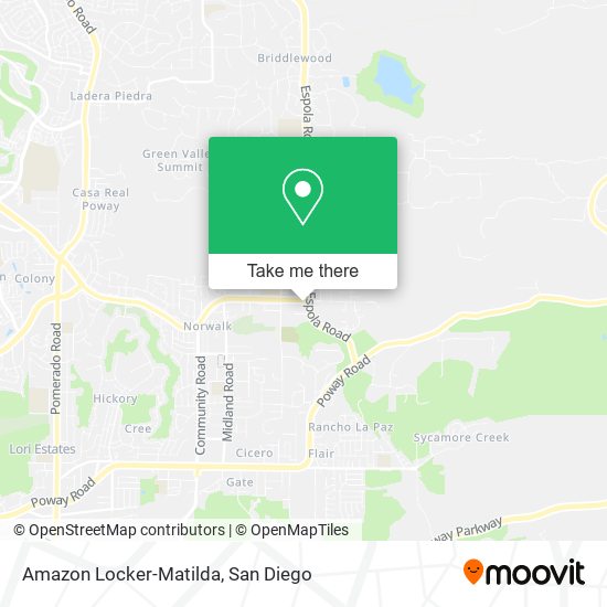 Amazon Locker-Matilda map