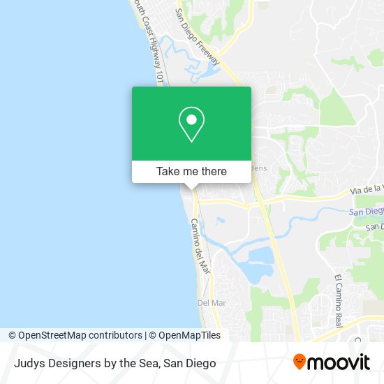 Judys Designers by the Sea map