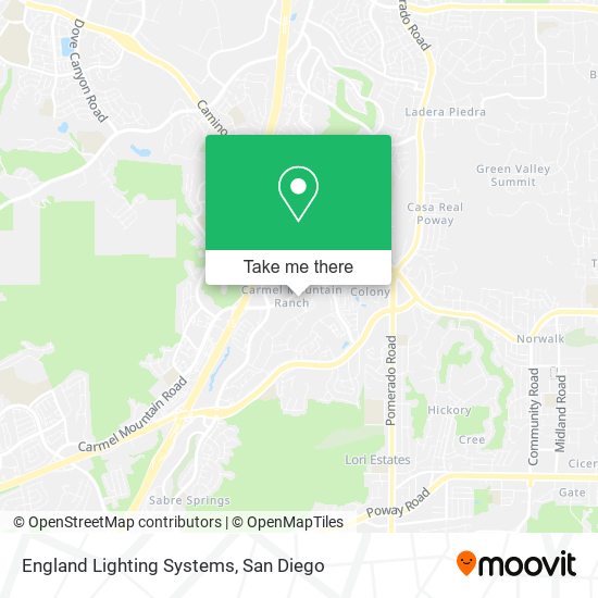 England Lighting Systems map