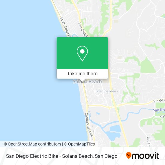 Mapa de San Diego Electric Bike - Solana Beach